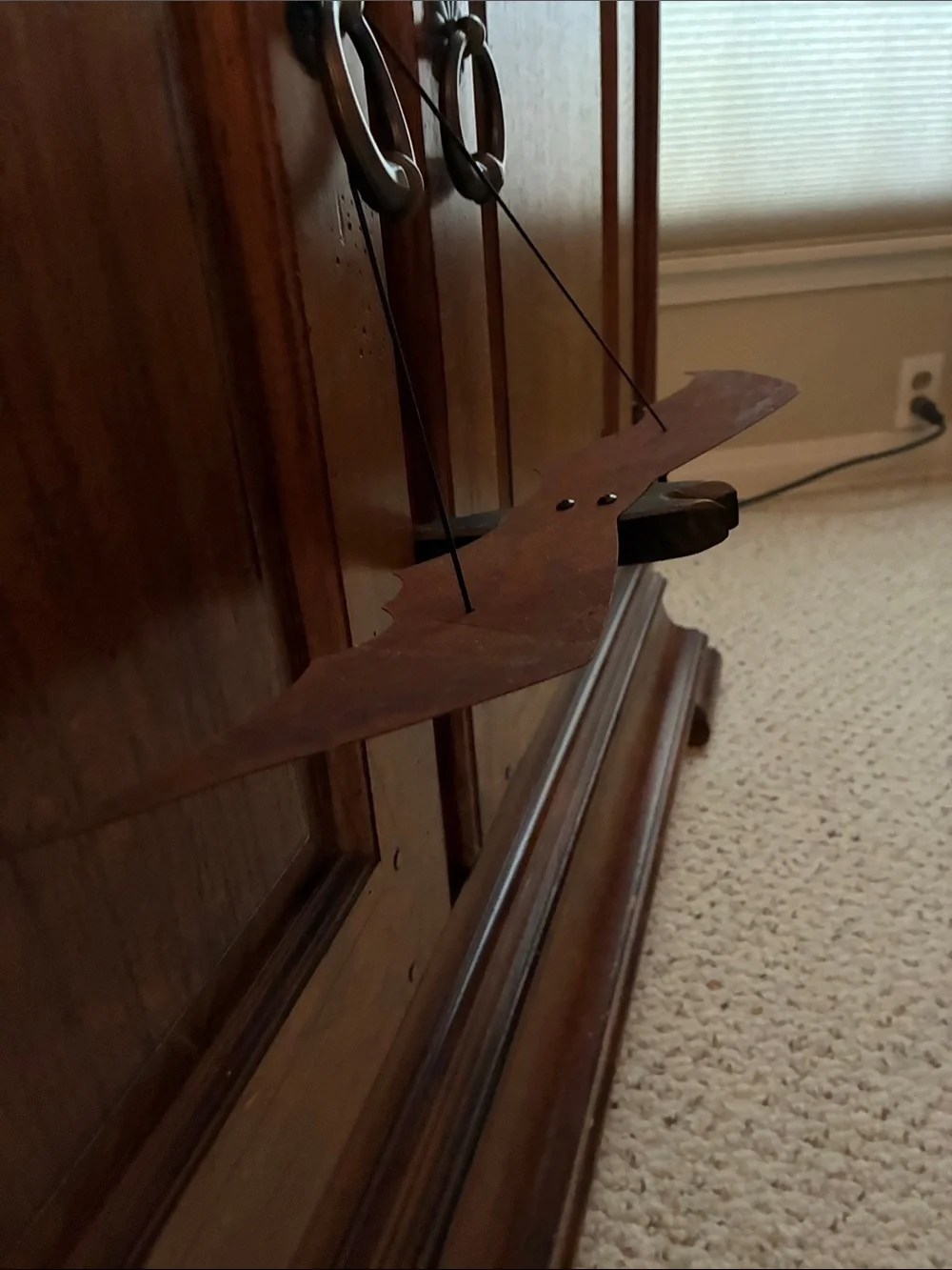 Rustic Brown Metal Bat Wall Decor - Set of 2